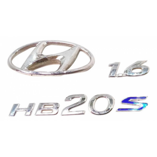 Emblema Tampa Traseira Hyundai Hb20 2014 Original 11996