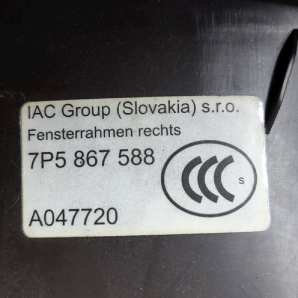 Acabamento Interno Superior Esquerdo Vidro Vigia  Porsche Ca