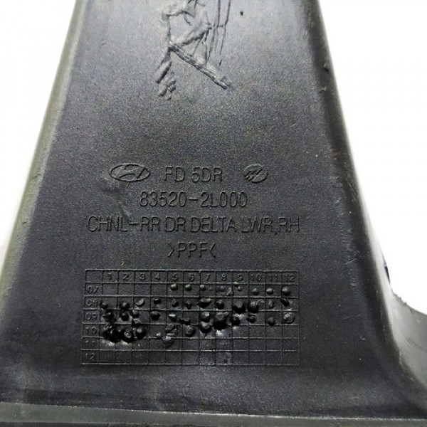 Guia Canaleta Vidro Traseiro Direito Hyundai I30 2.0  2011 4