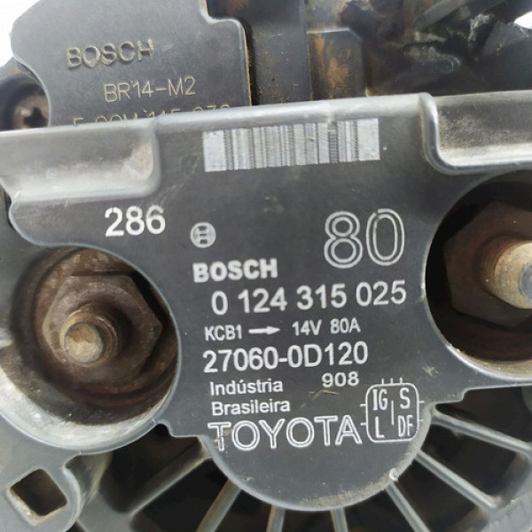 Alternador Toyota Corolla 1.8 16v 2003    33973