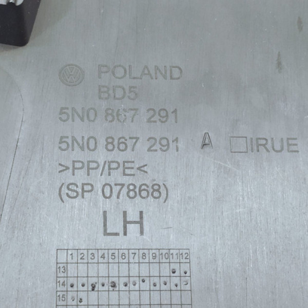 Capa Inferior Coluna Central Esquerda Vw Tiguan Tsi 2015    