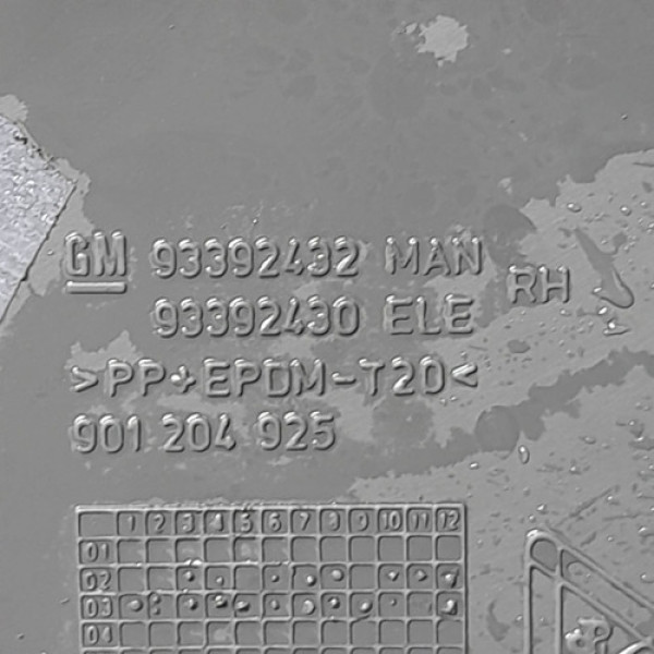 Forro Porta Traseira Direita Gm Meriva 1.8 8v 2005    205484 Não Informado