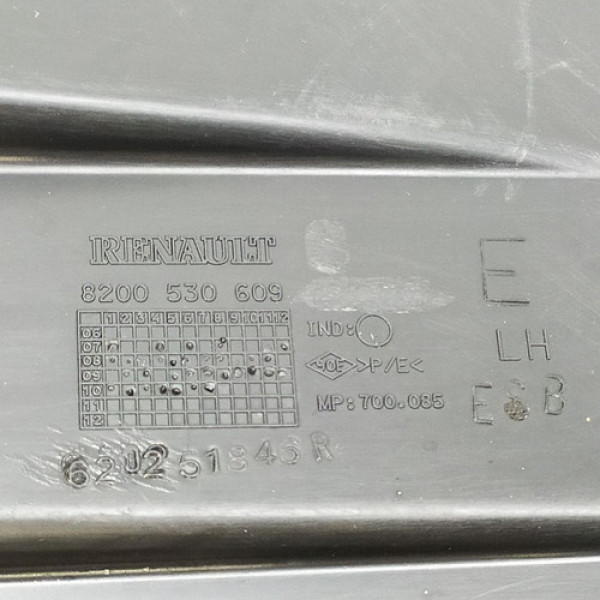 Defletor Inferior Esquerdo Para Choque Dianteiro  Renault Sa Não Informado