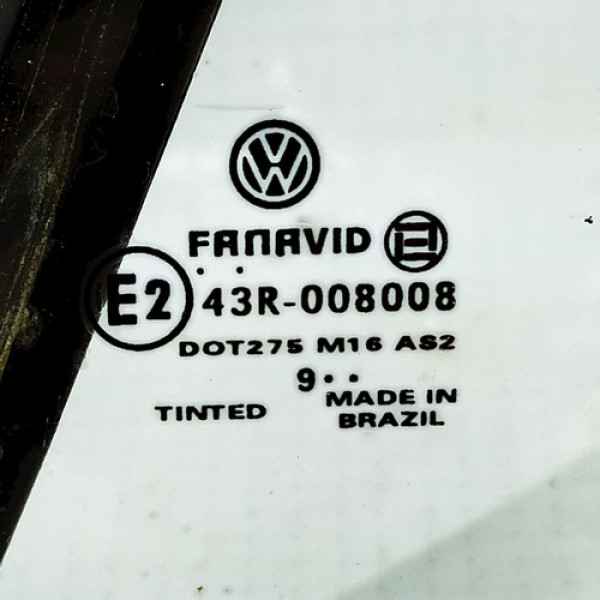 Vidro Óculos Porta Traseira Direita Vw Gol 16v 2000 100790