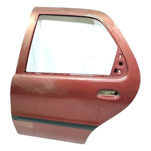 Porta Traseira Esquerda Fiat Palio Ed 1997 V1349 - P35 Vermelho