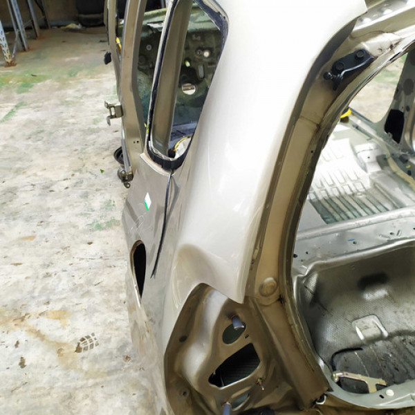 Lateral Esquerda Honda Fit 2007 1305 Amassada