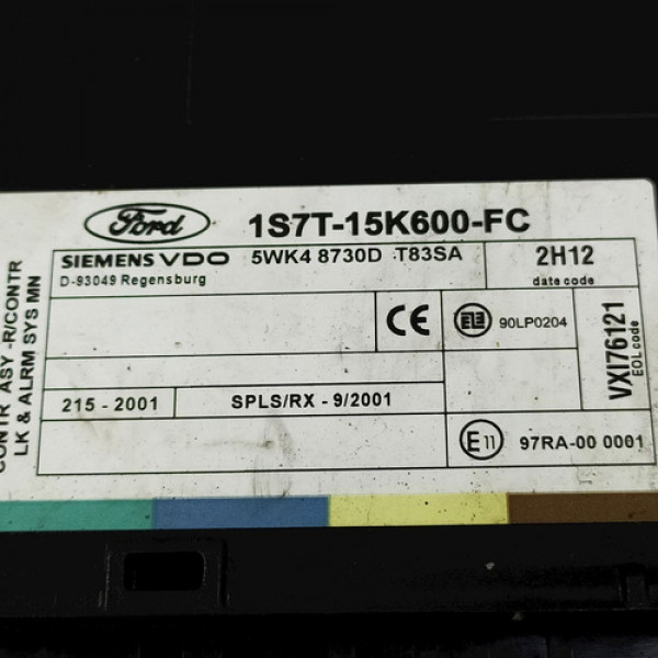 Módulo Conforto Ford Focus 1.8 16v 2003    165531