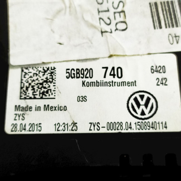 Painel De Instrumentos Volkswagen Golf Comfortline 1.6 16v M Não Informado
