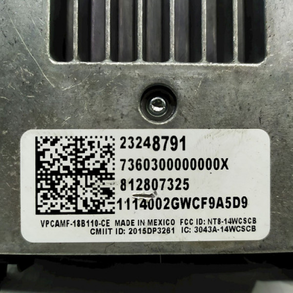Módulo Carregador Indução Celular Gm Cruze Lt 1.4 2018 10139