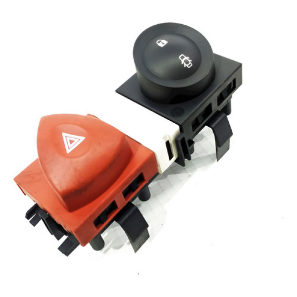 Botão Pisca-alerta Trava Portas Megane 1.6 16v 2008 98490 - 0