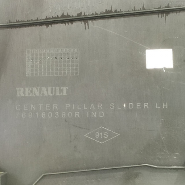 Capa Coluna Central Esquerda Kwid 2018 Original 72045