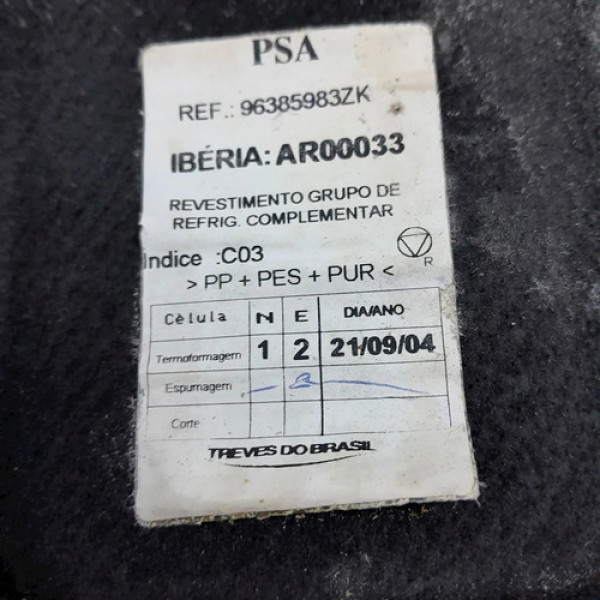 Acabamento Caixa Ar Condicionado Traseiro  Citroën Xsara 2.0 Não Informado