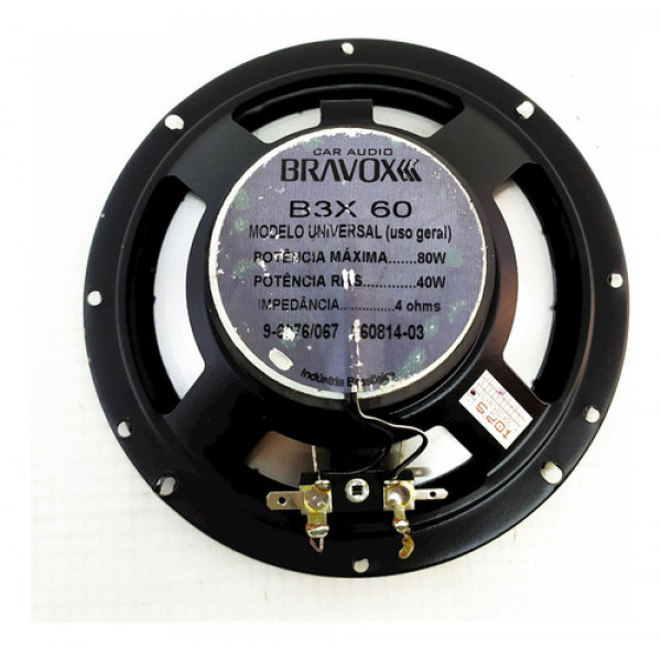 Alto Falante 6  Triaxial Bravox B3x60    135899