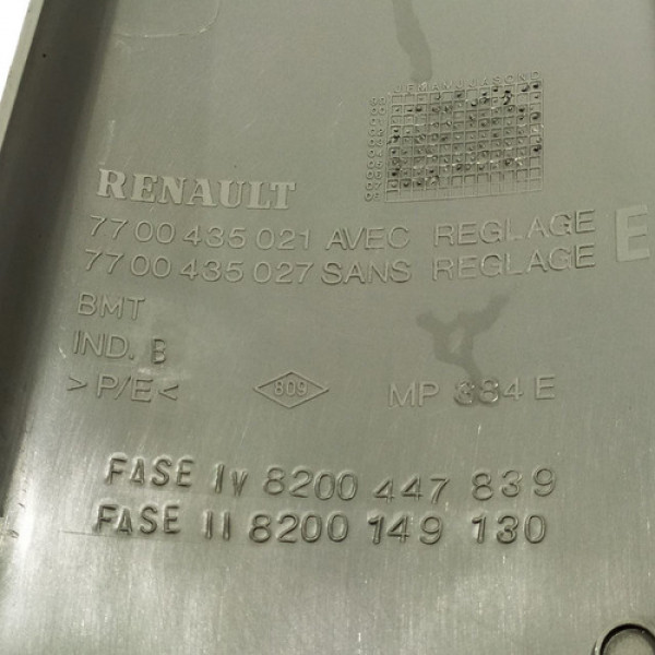 Capa Coluna Central Esquerda Clio 16v 2008 Original 59281