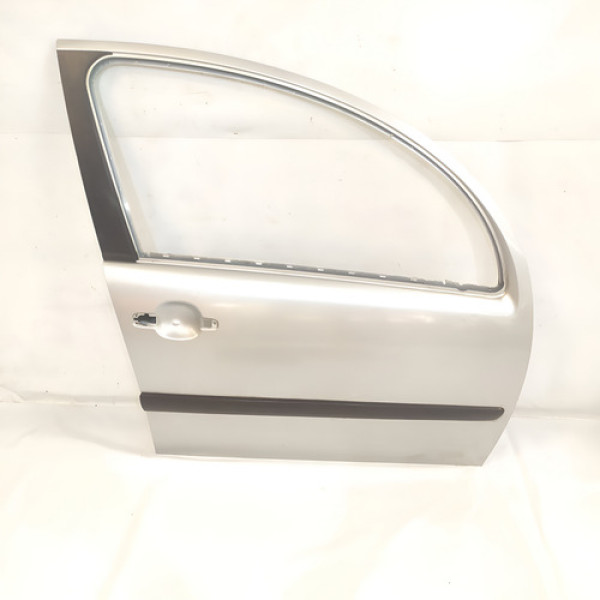 Porta Dianteira Direita Citroen C3 2009    142772 Dianteira Cinza