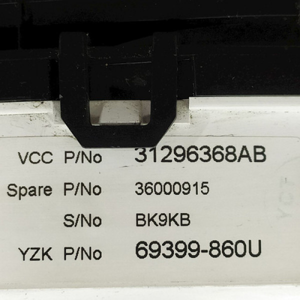 Painel De Instrumentos Volvo Xc60 3.0t Dynamic 2011 V1630 - 