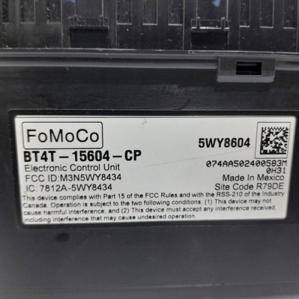 Módulo Conforto  Ford Edge 3.5 2011 197864 Não Informado
