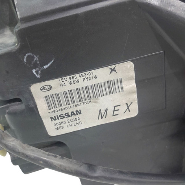 Farol Esquerdo Nissan Tiida 1.8 2011 V1792 - P16 Direito/passageiro