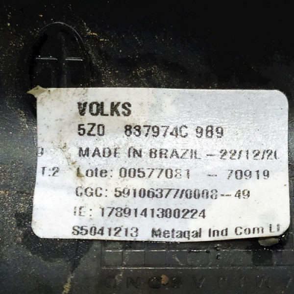 Acabamento Interno Retrovisor Direito Vw Fox 1.6 2011 41389