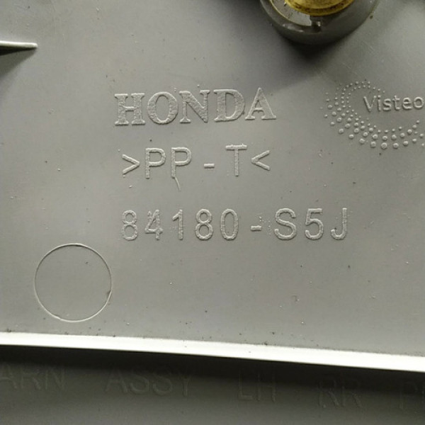 Acabamento Superior Esquerdo Coluna Banco Traseiro Honda Civ