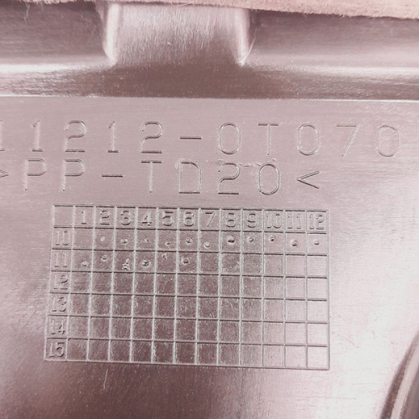 Acabamento Capa Superior Motor Toyota Corolla Xei 2.0 2012 2