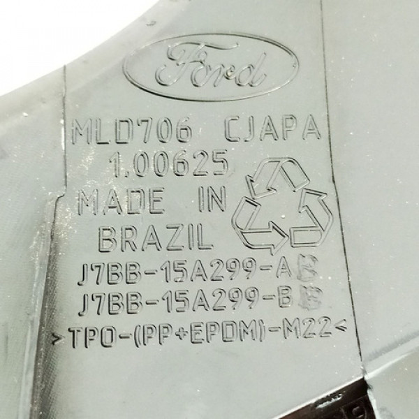 Moldura Esquerda Farol Milha Para-choque Dianteira Ford Ka S Preto