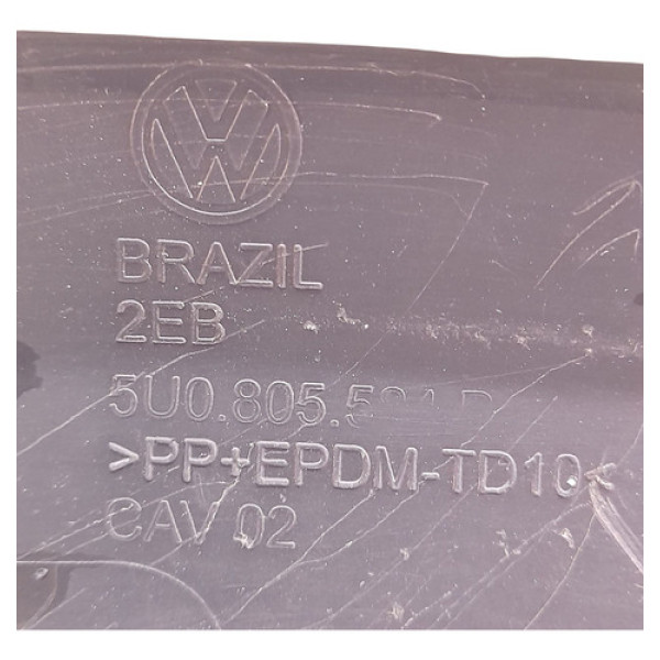 Aplique Direito Para Choque Dianteiro  Vw Saveiro 1.6 2013 1 Não Informado