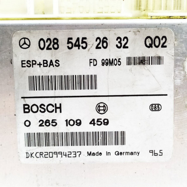 Módulo Esp Controle Tração Mercedes Classe A190 2001 Origina