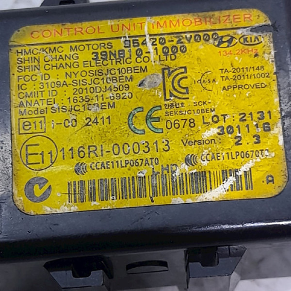 Imobilizador Hyundai Hb20 1.0  2013 V1796 - P17