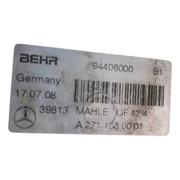 Cavalete Filtro Óleo Motor  Mercedes-benz C 200k 1.8 2009 19 Não Informado