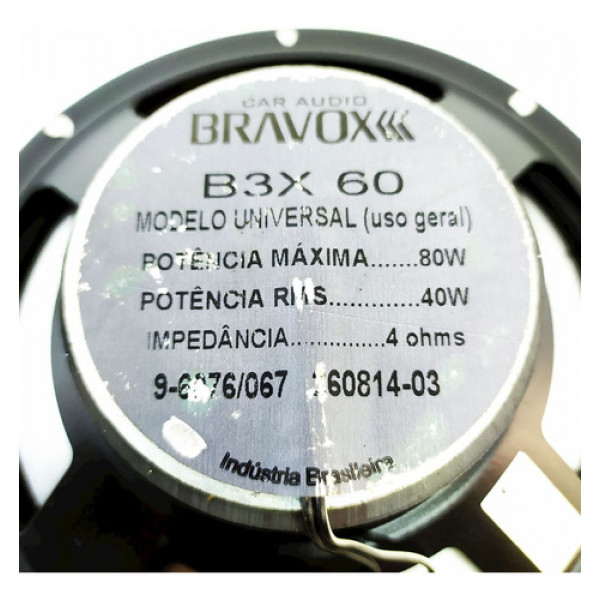 Alto Falante 6  Triaxial Bravox B3x60    135899