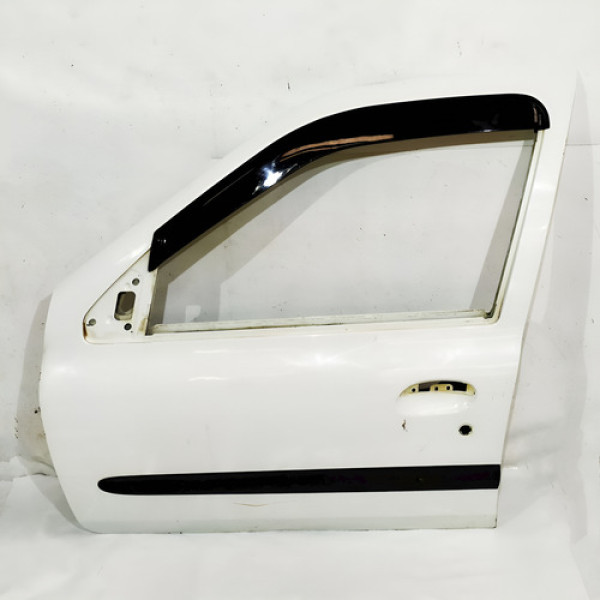 Porta Dianteira Esquerda Renault Clio 1.0 8v 2001 V1576 - P3 Dianteira Branco