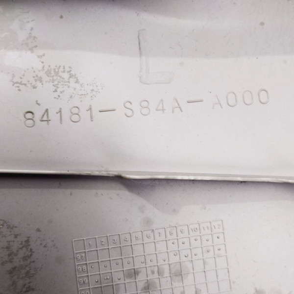 Acabamento Superior Esquerdo Coluna Banco Traseiro Honda Acc