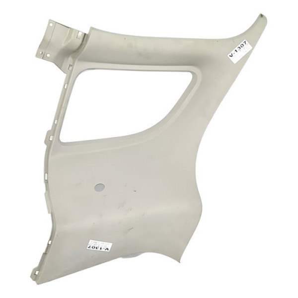 Moldura Vidro Vigia Traseiro Direito Ford Fiesta 2003 1307 Cinza