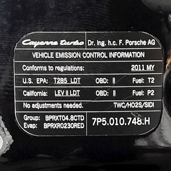 Capô Porsche Cayenne S 4.8 T 2011 V1689 - P7