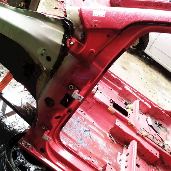 Caixa Ar Pé Coluna Esquerda  Vw Fox 1.0 2007 192383