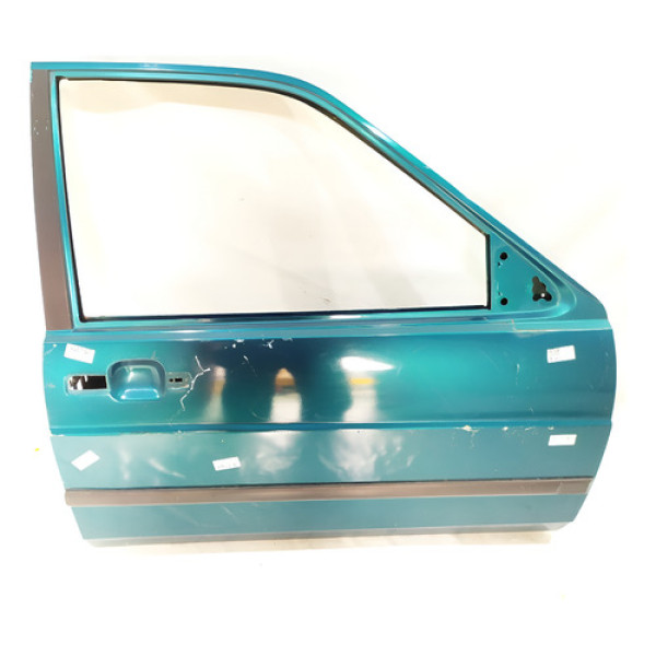 Porta Dianteira Direita Vw Santana 1998 Original 42509 Azul-turquesa