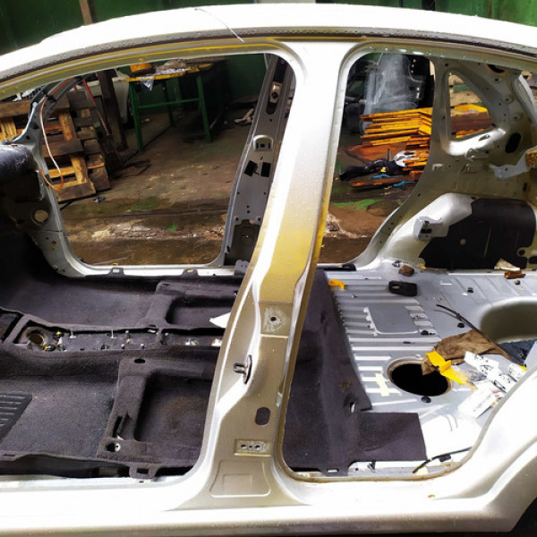 Coluna Central Esquerda Citroen C3 2012 Original  1297