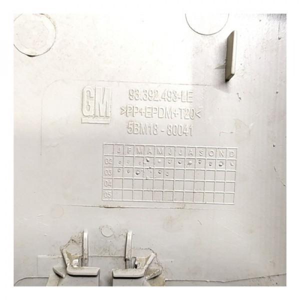 Capa Superior Coluna Central Esquerda Gm Meriva 1.8 2003 889