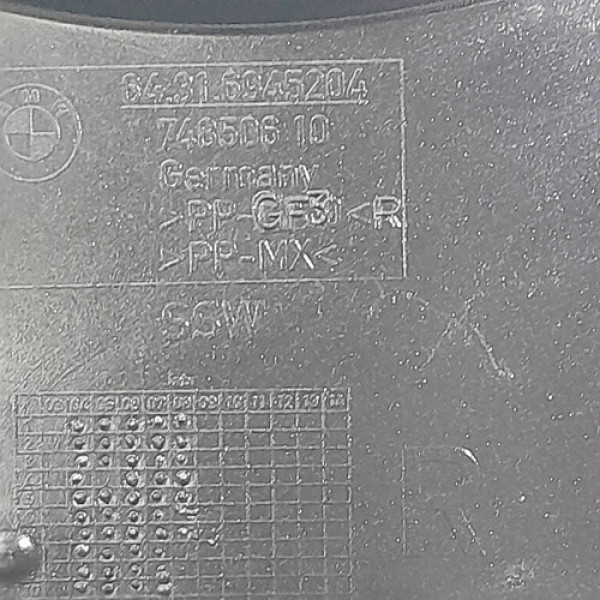 Caixa Filtro Direito Ar Condicionado  Bmw 550i 4.8  2009 196 Não Informado