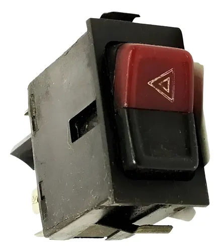 Botão Pisca-alerta Vw Saveiro Cl 1996 Original 80286 Preto